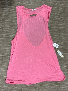 Women’s new, pink swim suit cover up sz large